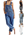 Elviana | Damen-Overall im Loose-Fit mit verstellbaren Trägern