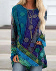 Sarina | Boho-Tunikatop mit Ethno-Muster