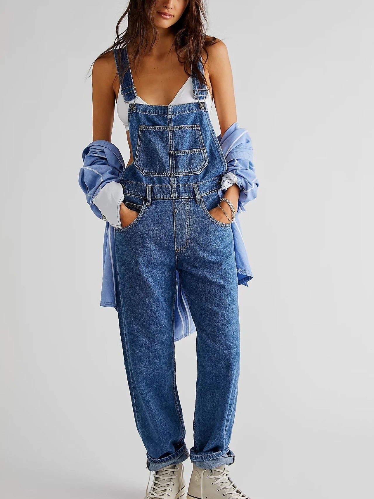 Selva | Denim-Jumpsuit für Damen
