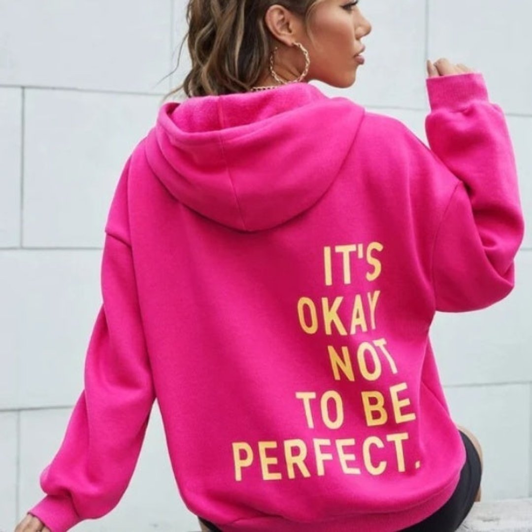 Milora | Damen Oversized Hoodie mit Statement-Print