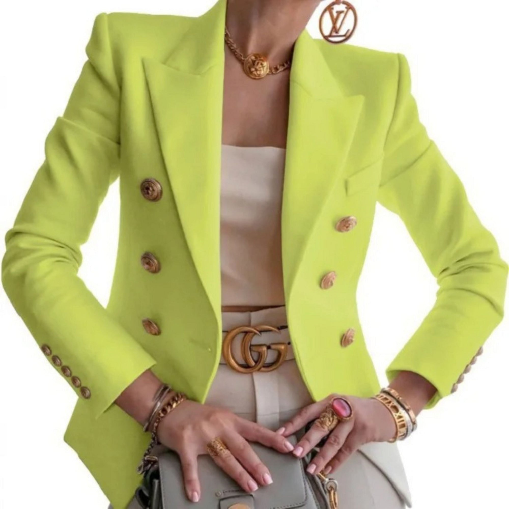 Chiara | Damenblazer mit goldenen Knöpfen