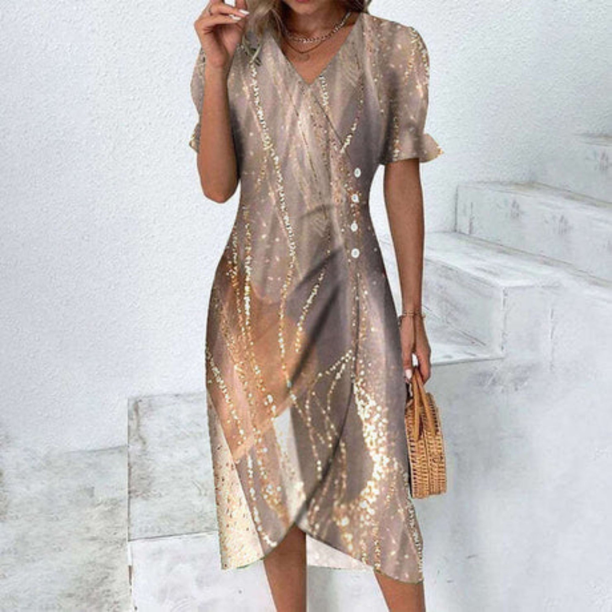 Elara | Sommerkleid für Damen im Wickelstil