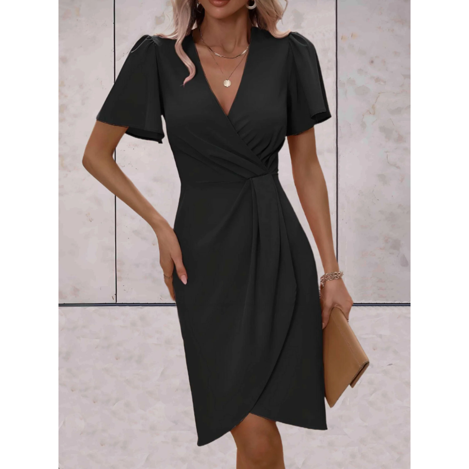 Lavinia | Elegantes Wickelkleid für Damen mit Festtagscharme