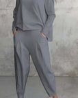 Elexia | 2-teiliges Damen-Streetwear-Set mit Bluse & Hose
