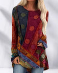 Sarina | Boho-Tunikatop mit Ethno-Muster