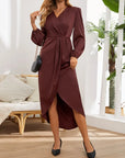 Ismena | Elegantes Wickel-Midikleid für Damen