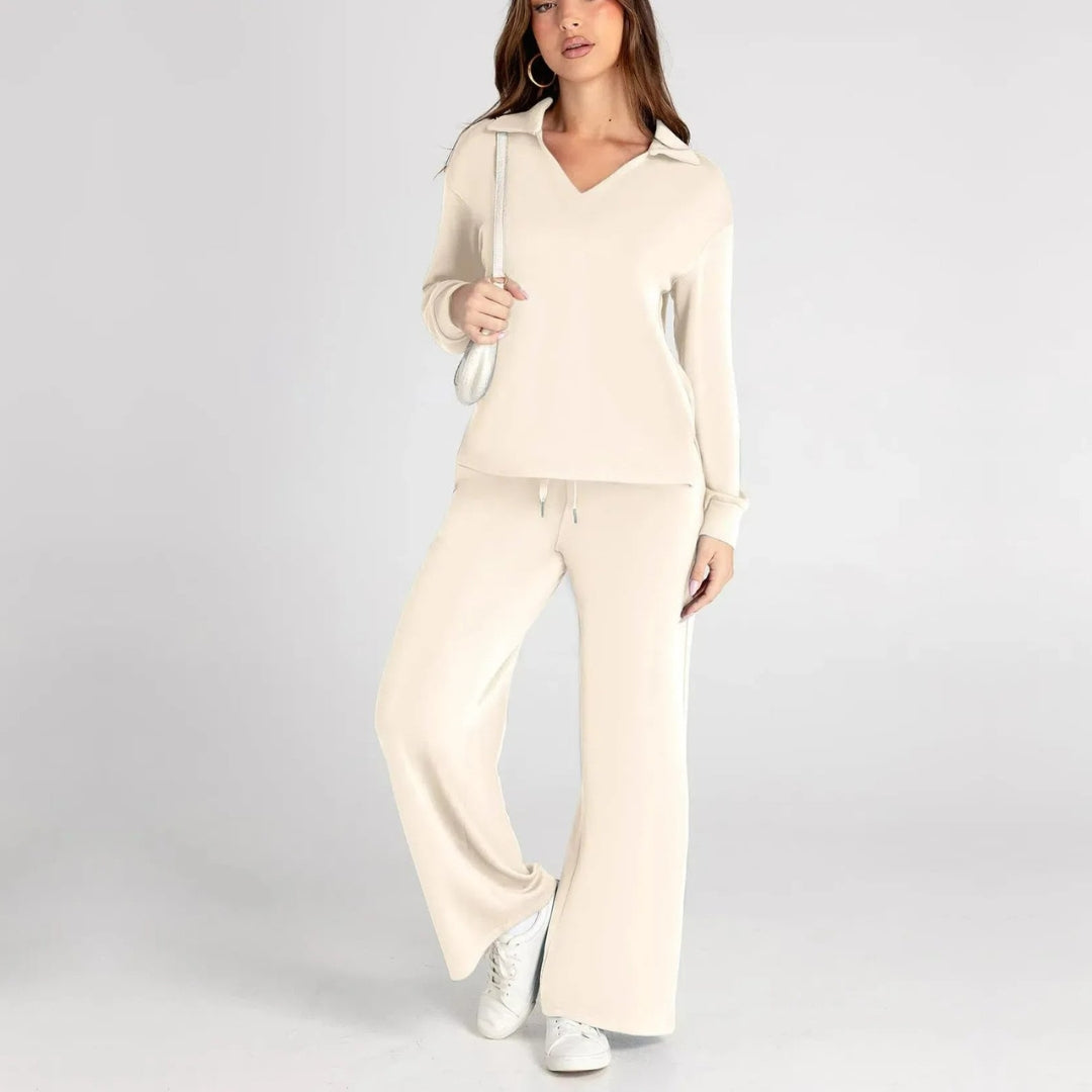Alessia | Elegantes Loungewear-Set für Damen mit V-Ausschnitt