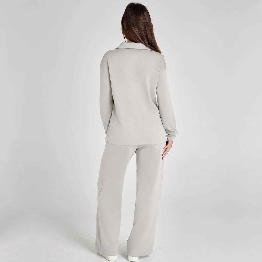 Alessia | Elegantes Loungewear-Set für Damen mit V-Ausschnitt
