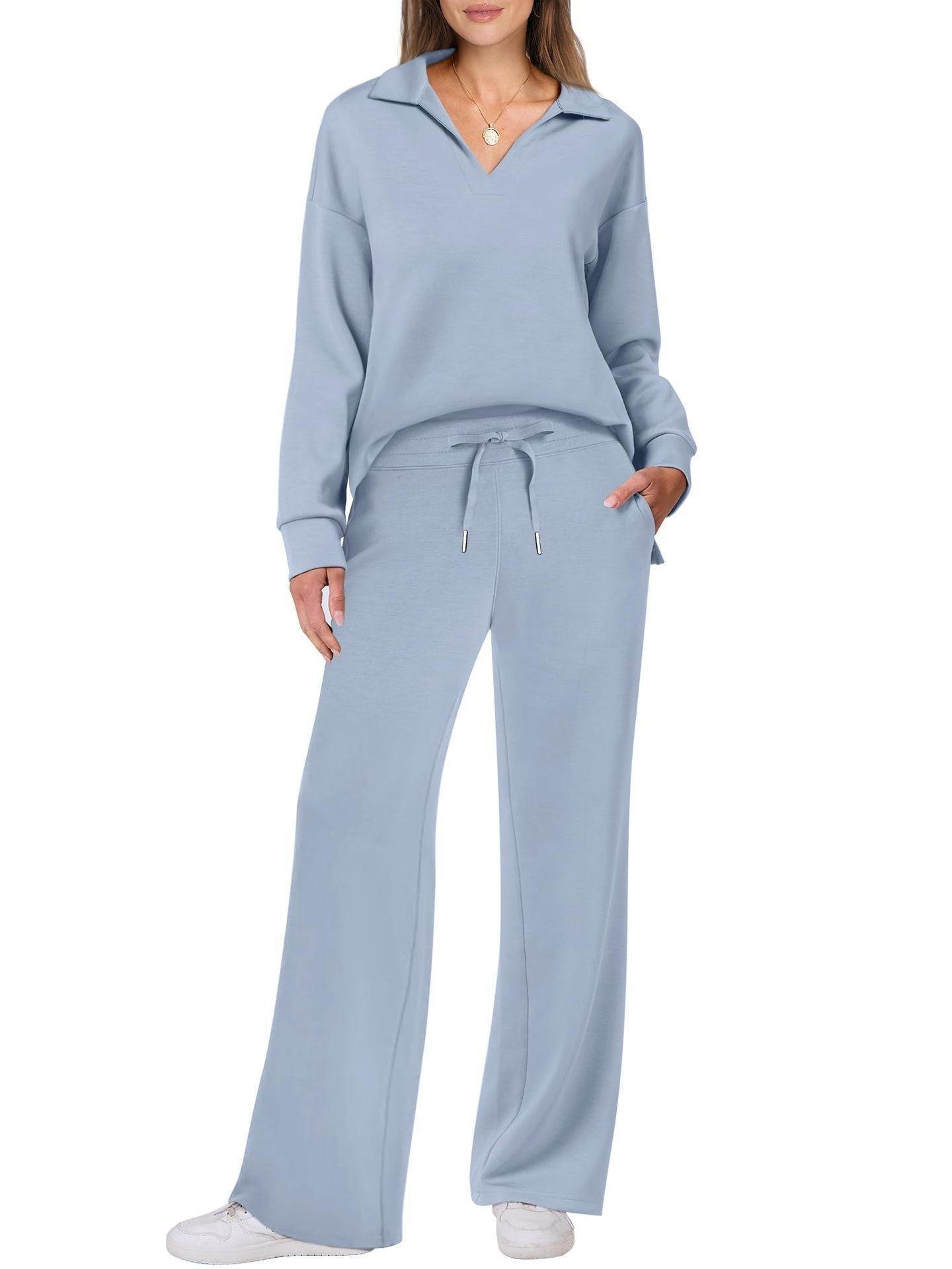 Alessia | Elegantes Loungewear-Set für Damen mit V-Ausschnitt