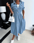 Alessia | Nachhaltiges Denimkleid mit klassischer Passform