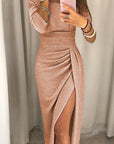 Elenora | Elegantes Off-Shoulder-Galakleid für Damen
