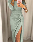 Elenora | Elegantes Off-Shoulder-Galakleid für Damen