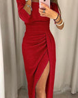 Elenora | Elegantes Off-Shoulder-Galakleid für Damen