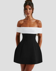 Leona | Feminines Minikleid mit Schleifendetail
