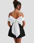 Leona | Feminines Minikleid mit Schleifendetail