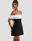 Leona | Feminines Minikleid mit Schleifendetail
