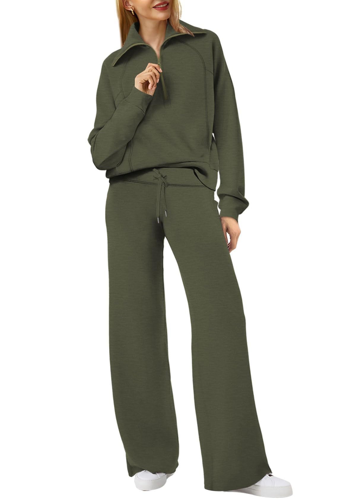 Leona | Damen Lounge-Set mit Reißverschluss und Jogginghose