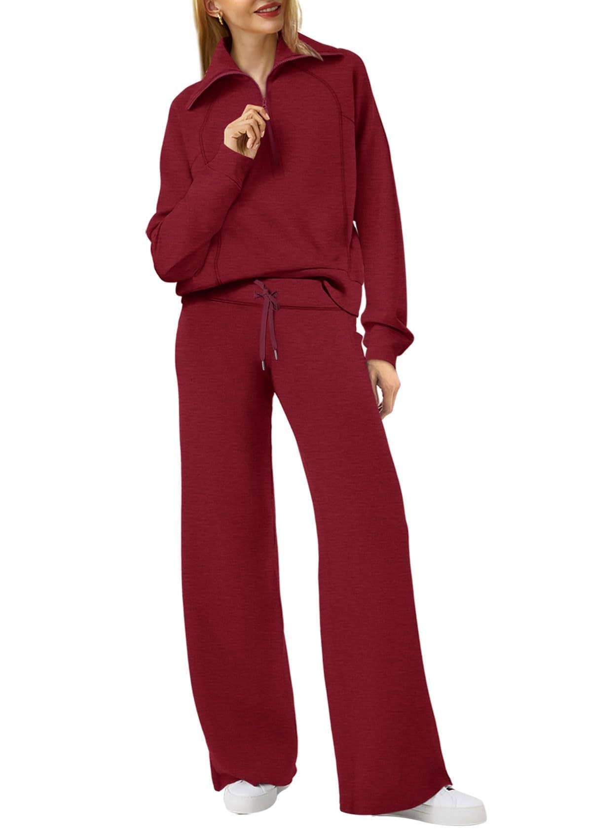 Leona | Damen Lounge-Set mit Reißverschluss und Jogginghose