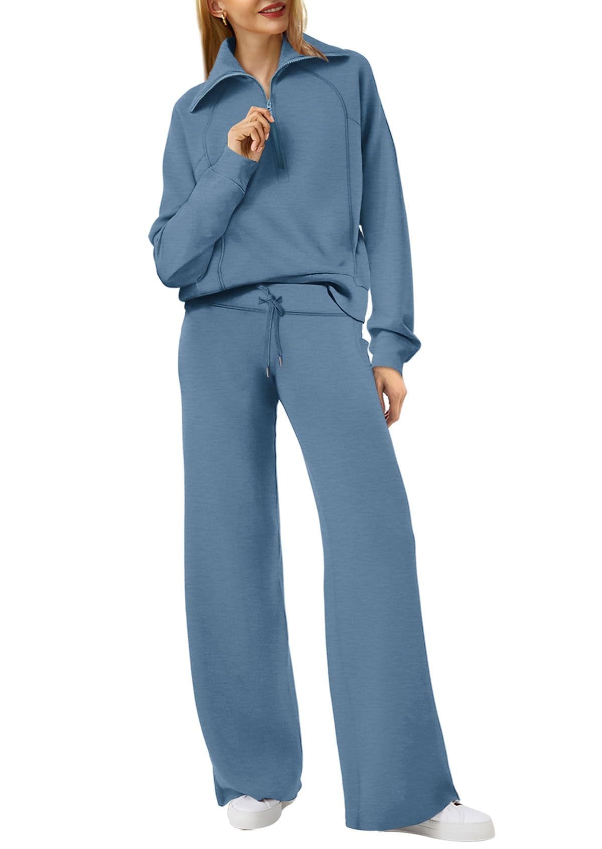 Leona | Damen Lounge-Set mit Reißverschluss und Jogginghose