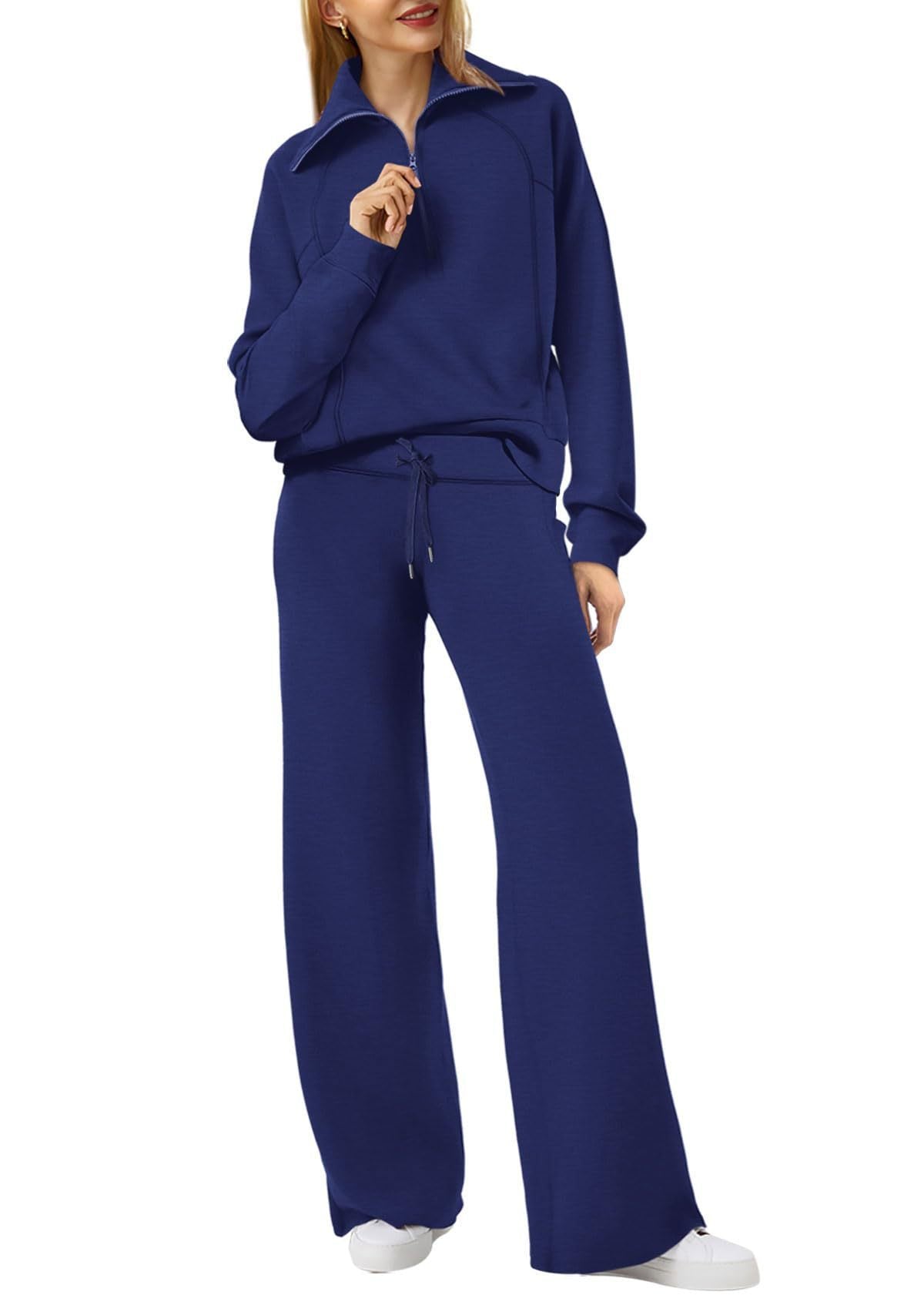 Leona | Damen Lounge-Set mit Reißverschluss und Jogginghose