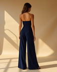Isalie | Eleganter Trägerloser Jumpsuit Damen