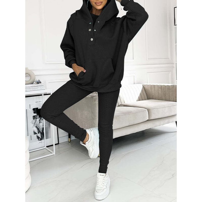 Daria | Dreiteiliges Oversized Hoodie-Loungewear-Set für Damen