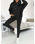 Daria | Dreiteiliges Oversized Hoodie-Loungewear-Set für Damen