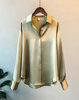 Celina | Elegante Satinbluse für Damen
