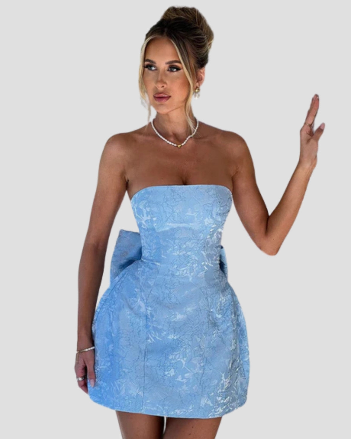 Zoë | Elegantes Mini-Sommerkleid mit Schleifendetail