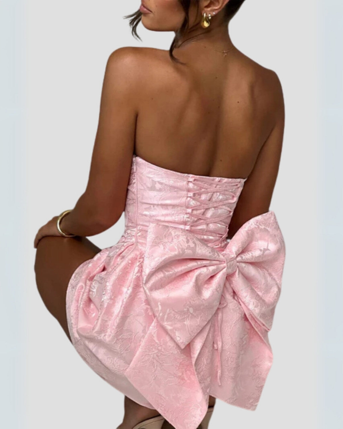 Zoë | Elegantes Mini-Sommerkleid mit Schleifendetail
