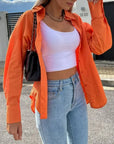 Layla | Lässige Streetwear-Bluse mit Knöpfen für Damen