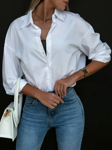 Layla | Lässige Streetwear-Bluse mit Knöpfen für Damen
