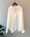 Solenne | Damen-Seidenbluse mit klassischem Schnitt
