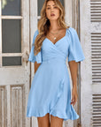 Claire | Luftiges Midikleid mit Wickeloptik