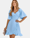 Claire | Luftiges Midikleid mit Wickeloptik