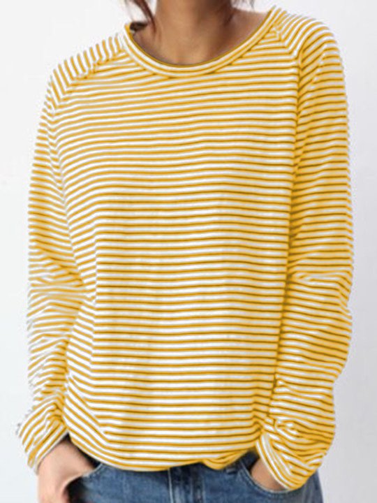Marivelle | Gestreiftes Langarmshirt für Damen im Maritim-Stil