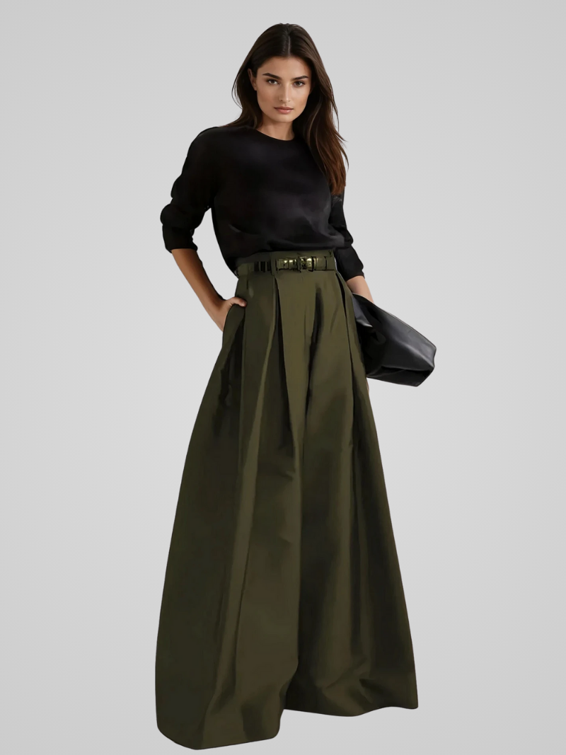 Livia | Elegante Maxirock-Hose mit fließendem Schnitt