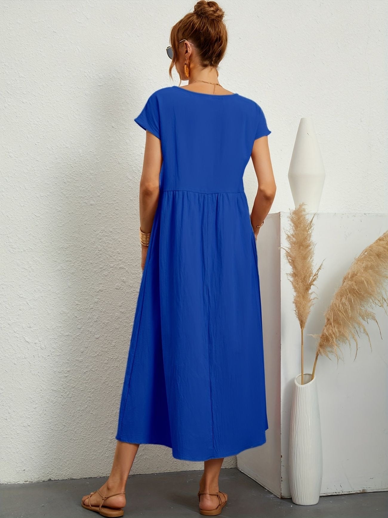 Sophie | Lockeres Hemdblusenkleid mit Knöpfen
