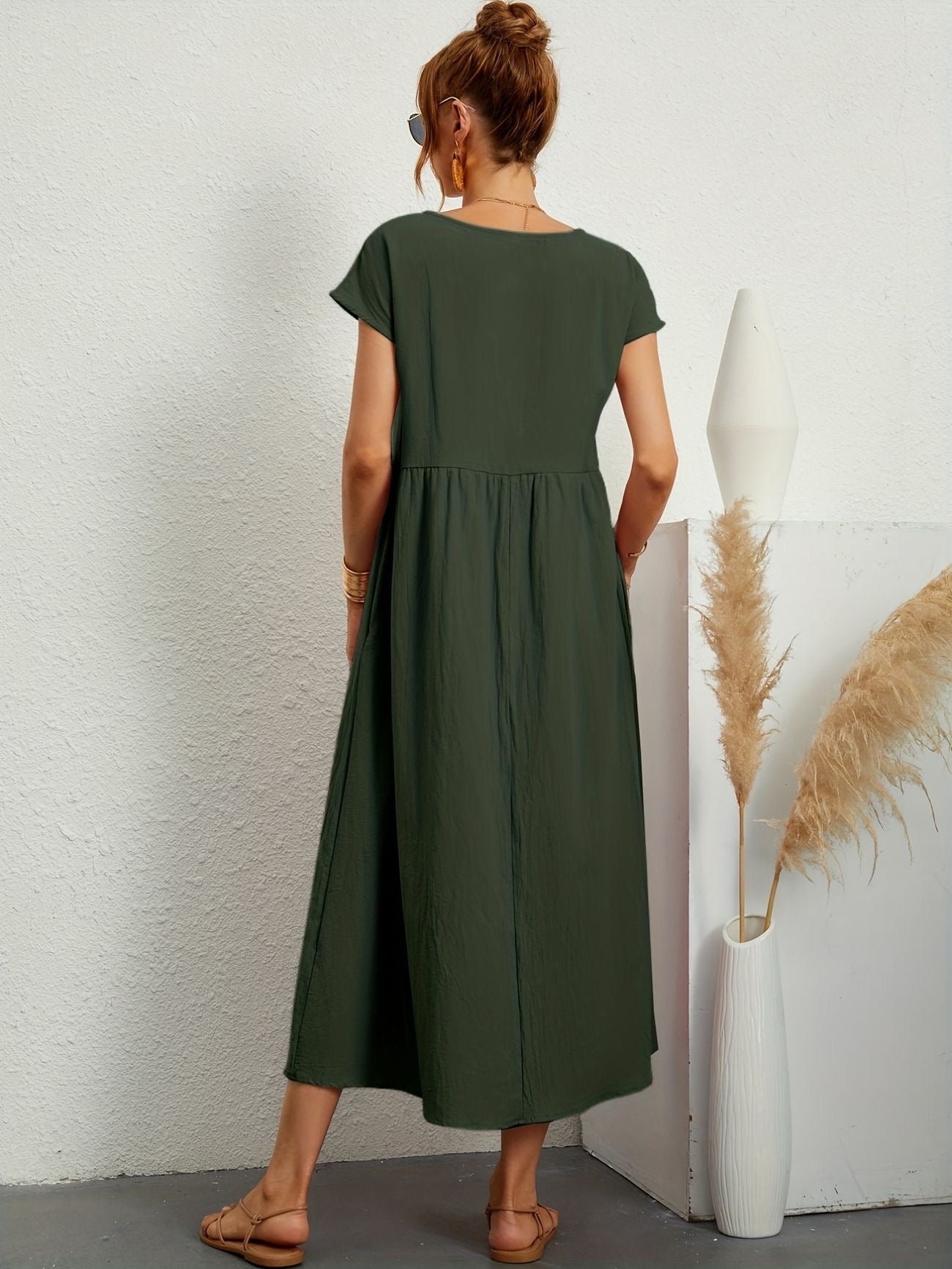 Sophie | Lockeres Hemdblusenkleid mit Knöpfen