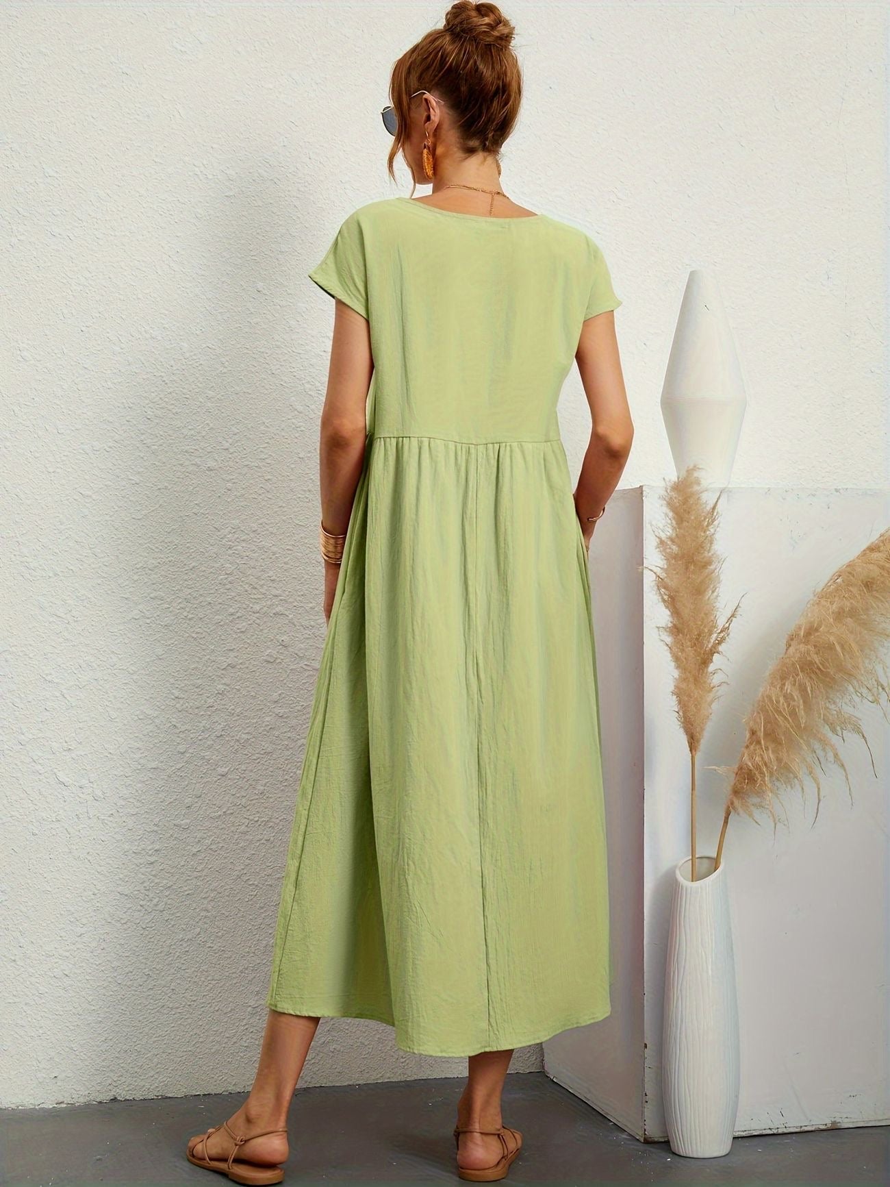 Sophie | Lockeres Hemdblusenkleid mit Knöpfen
