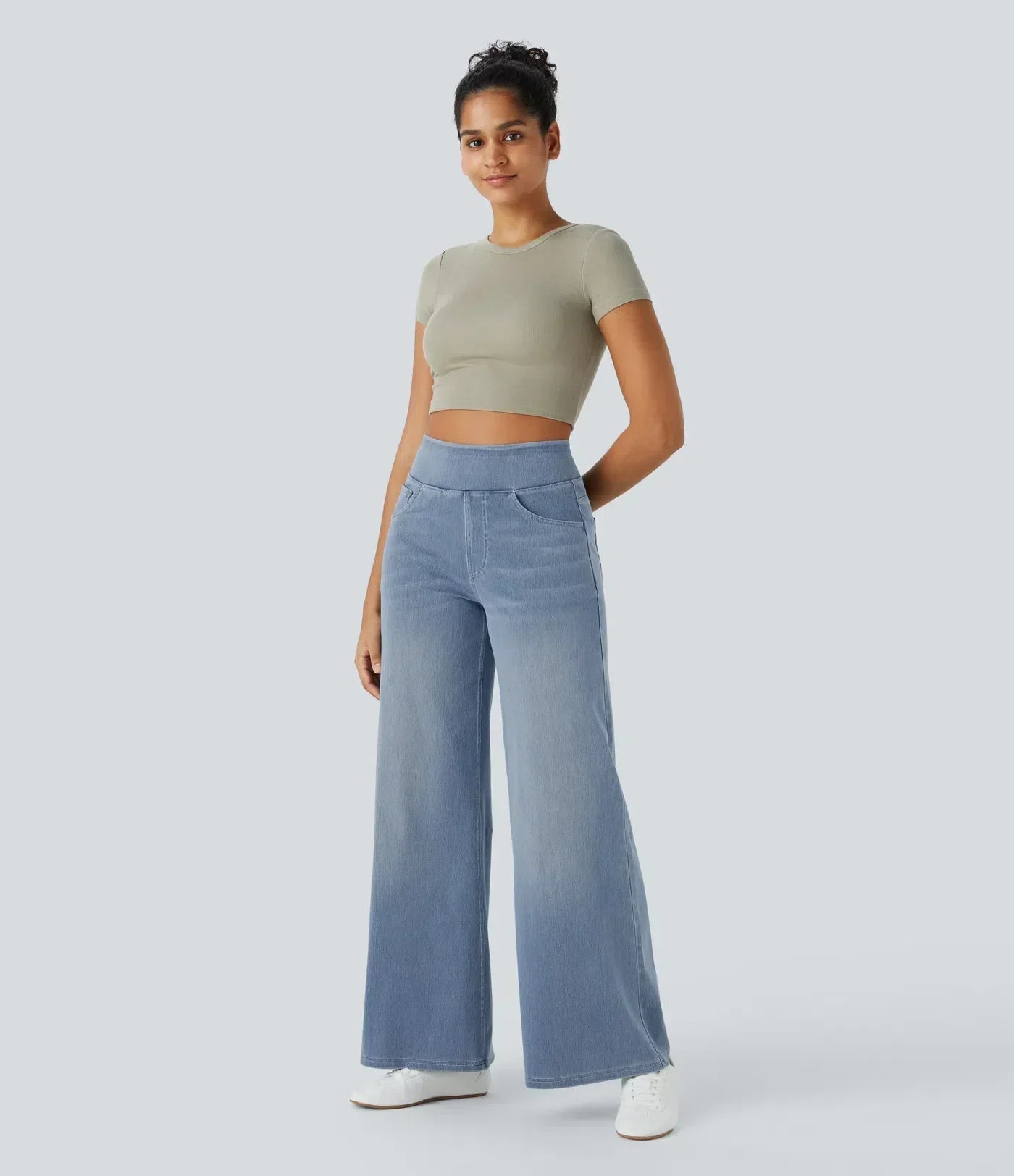 Mirella | Bequeme High-Waist Jeans mit weitem Bein
