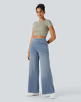 Mirella | Bequeme High-Waist Jeans mit weitem Bein