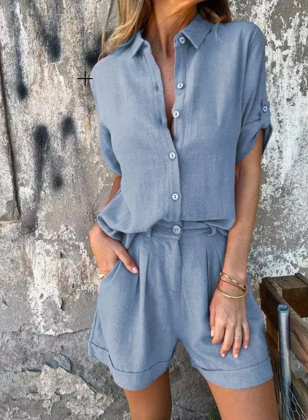 Mirella | Luftige Leinen-Zweiteiler für Damen mit Sommerflair