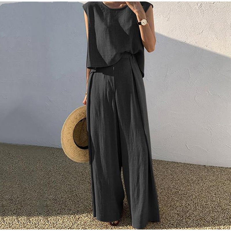 Jorinde | Damen-Set mit Gürtelhemd und schmal geschnittener Hose