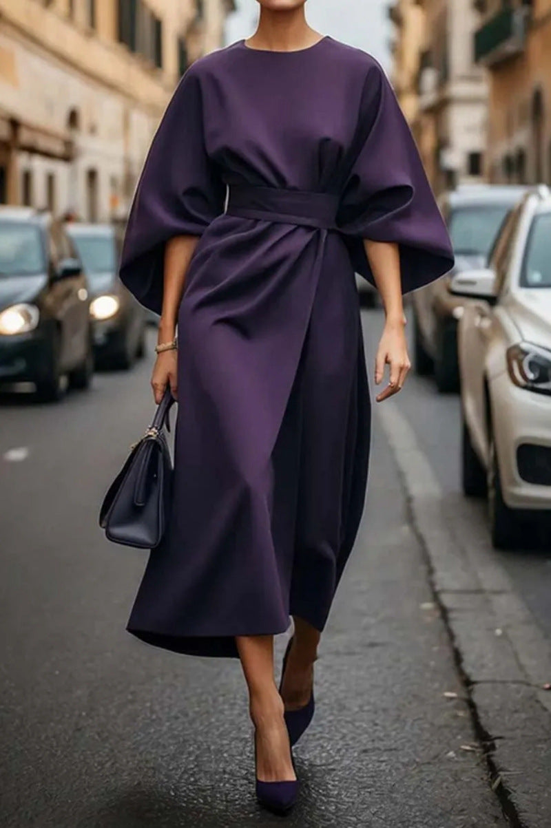 Tayari | Elegantes Midikleid mit Ballonärmeln für Damen