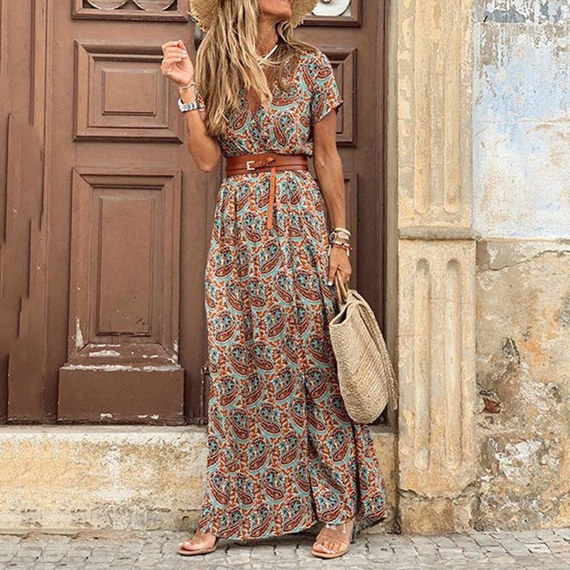 Amara | Bohemian Vintage Kleid für Damen