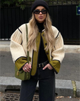 Narella | Oversized Vintage-Steppjacke für Damen