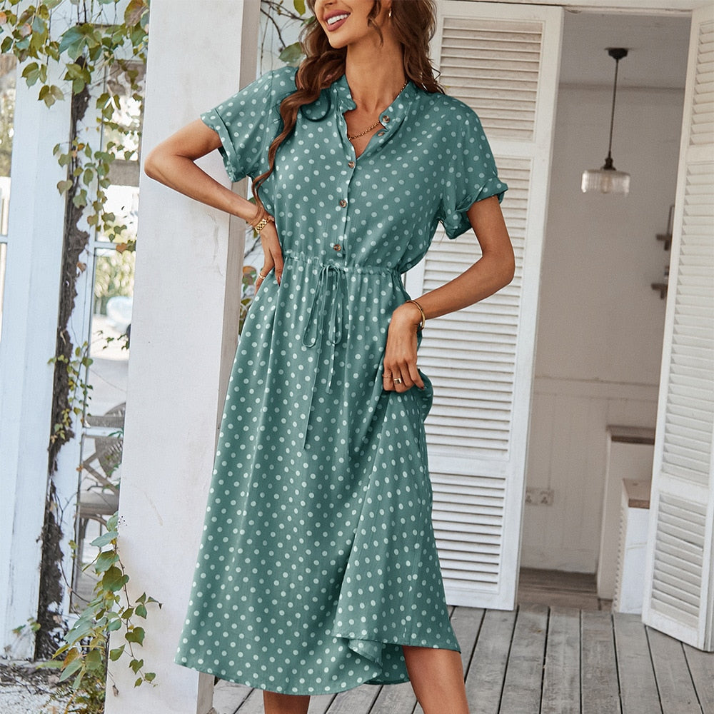 Livia | Verspieltes Sommerkleid mit Punkten für Damen