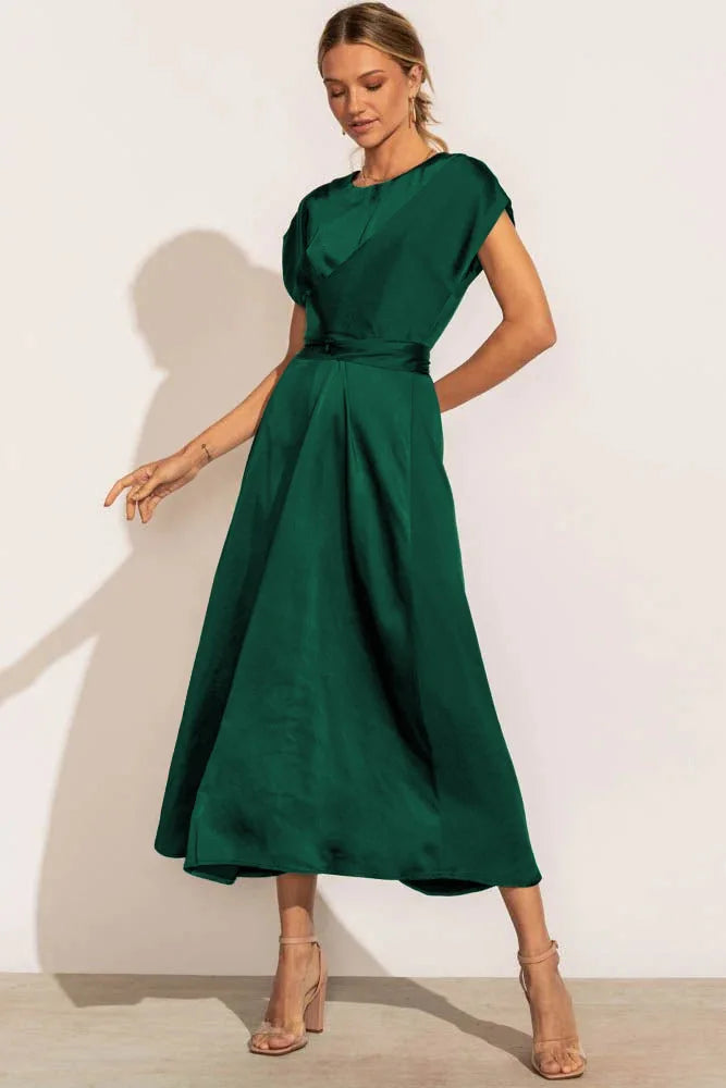 Maristella | Elegantes Damen-Abendkleid aus Satinseide