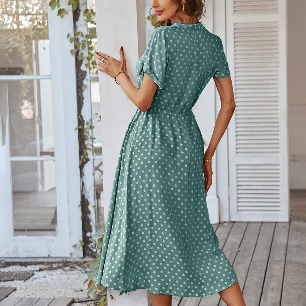 Livia | Verspieltes Sommerkleid mit Punkten für Damen